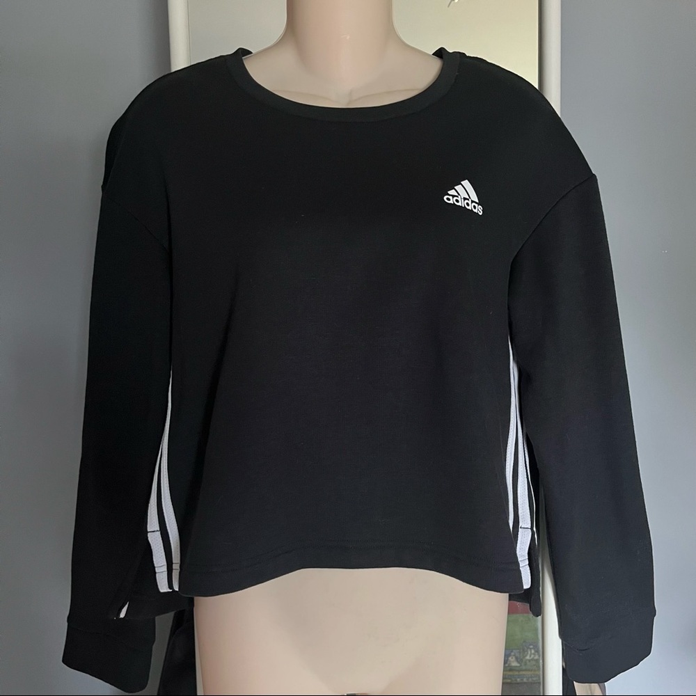 Adidas Black Hoodie with White Logo